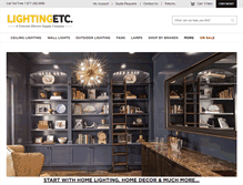 Tablet Screenshot of lightingetc.com